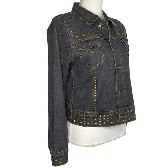 Tasha Polizzi Beaded Denim Jean Jacket - Picture 3 of 11